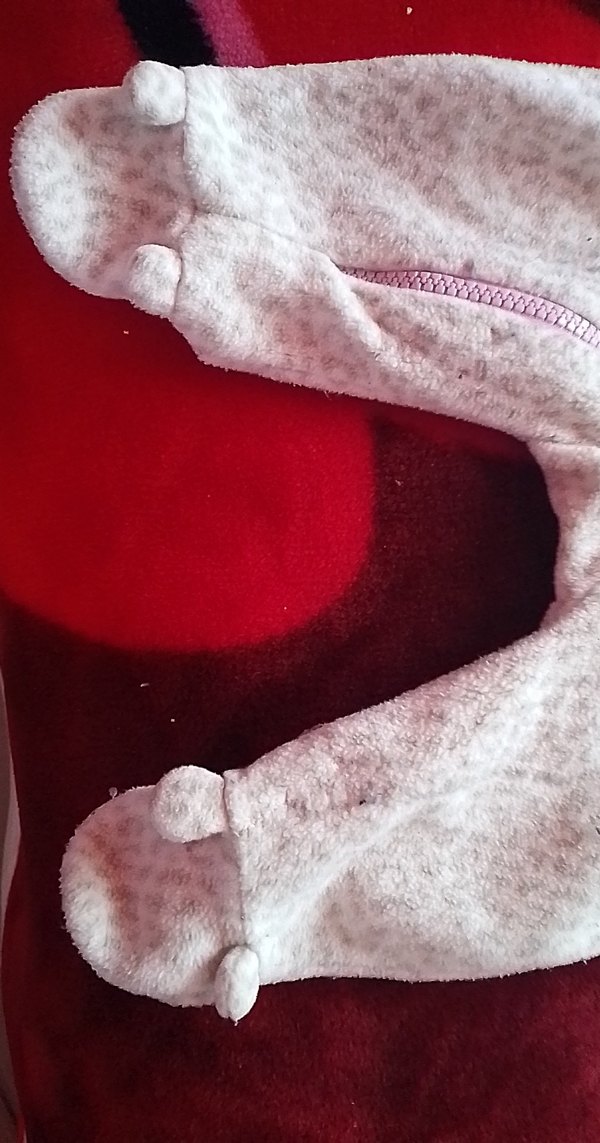 Fermuarlı Pembe Bebek Tulumu - Görsel 2