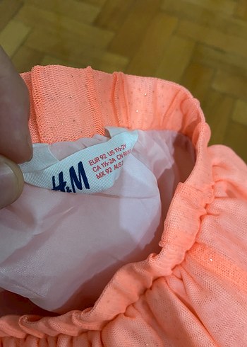 H&M Turuncu Renkli kız etek