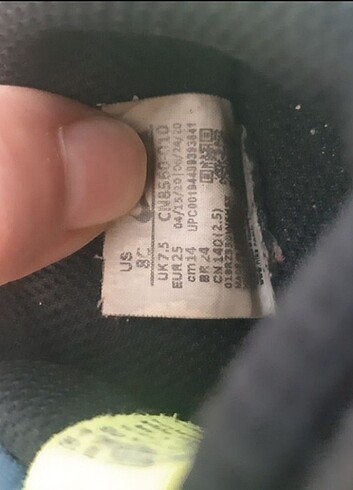 25 Beden lacivert Renk Nike 25 numara ayakkabı