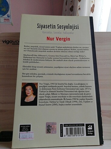  Siyasetin Sosyolojisi Nur Vergin