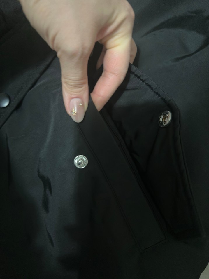 Kürklü Siyah mont - Görsel 4