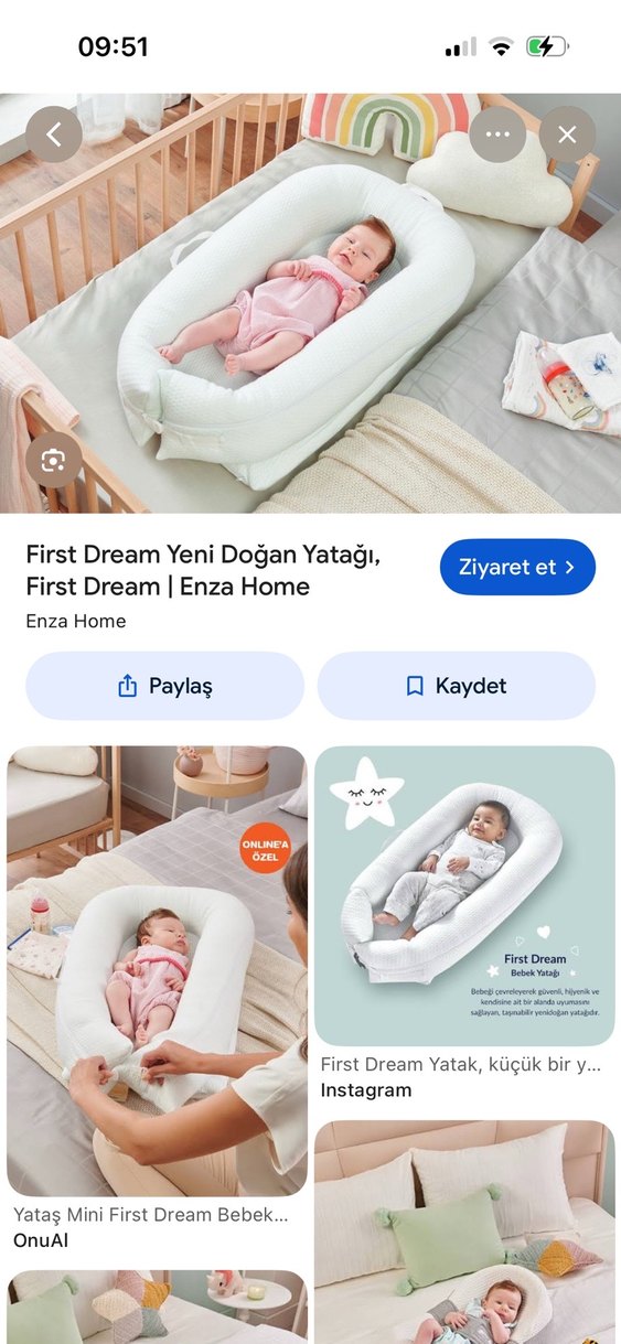 Beyaz Bebek babynest - Görsel 4