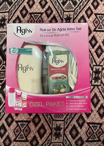 Agiss Elektrikli Roll-on Sir Ağda Isıtıcı Seti