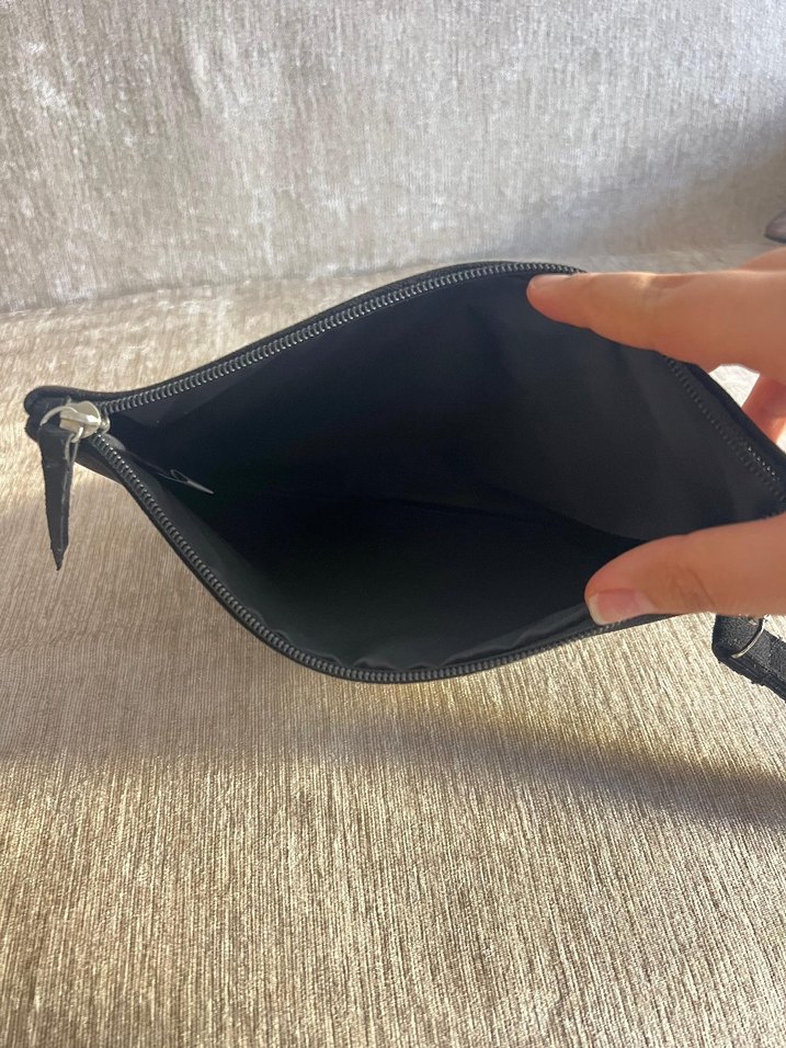 Siyah Süet Tokalı Kadın Portföy Çanta kıraç - Görsel 4