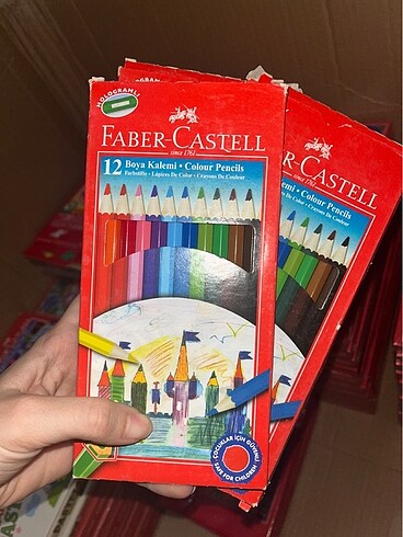 12 li kuru boya Faber castell