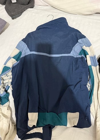 Kadın Mavi Batik Desenli Salaş Ceket - Görsel 3