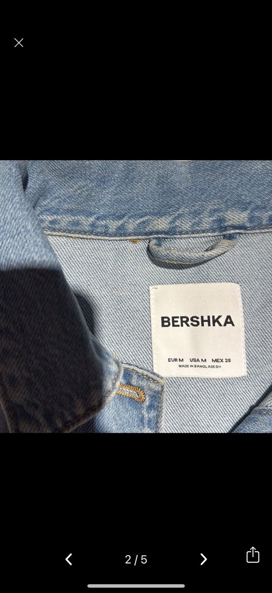 Düğmeli Kısa Mavi Denim Ceket - Görsel 3