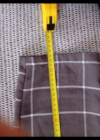 Kadın Gri Pilili Salaş Kumaş Pantolon - Görsel 6