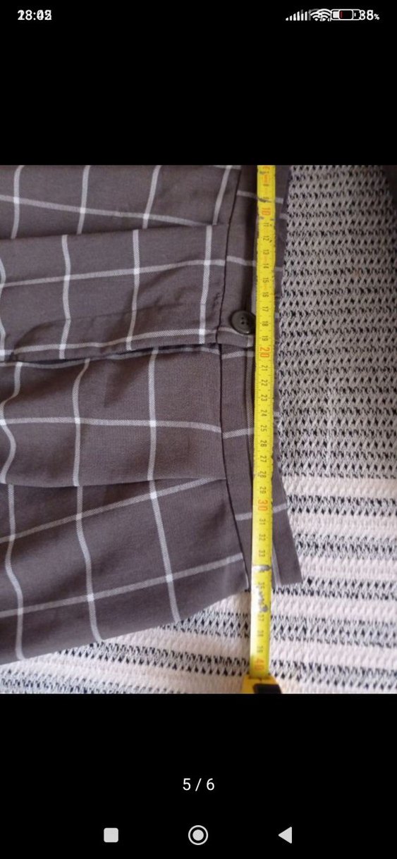 Kadın Gri Pilili Salaş Kumaş Pantolon - Görsel 5