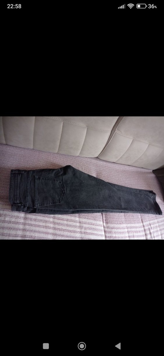 Gri Erkek Regular Fit Denim Pantolon - Görsel 3