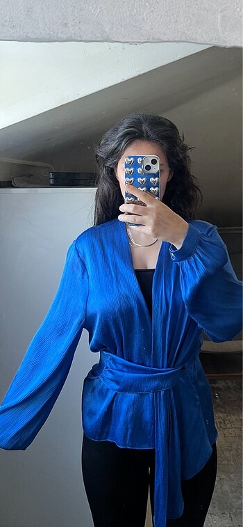 Saten Bluz