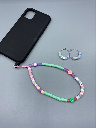 Kişiye Özel Fimo Askılık Telefon Charm