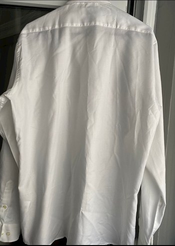 #Beymen Beyaz Pamuklu Uzun Kollu Gömlek - Görsel 2