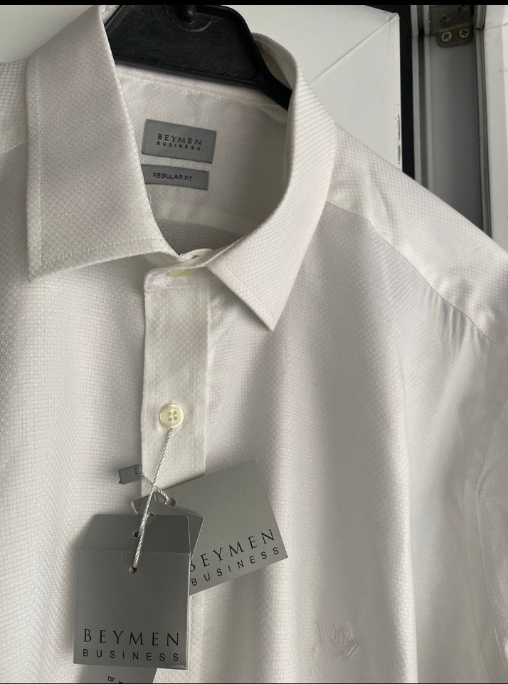 #Beymen Beyaz Pamuklu Uzun Kollu Gömlek - Görsel 5
