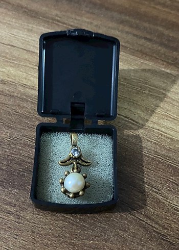 İncili gümüş Kadın Kolye Ucu - Görsel 3