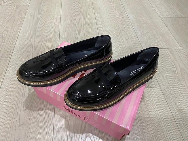 Rugan loafer ayakkabı