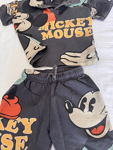 24-36 Ay Beden çeşitli Renk Zara alt mıckey mouse alt üst takım