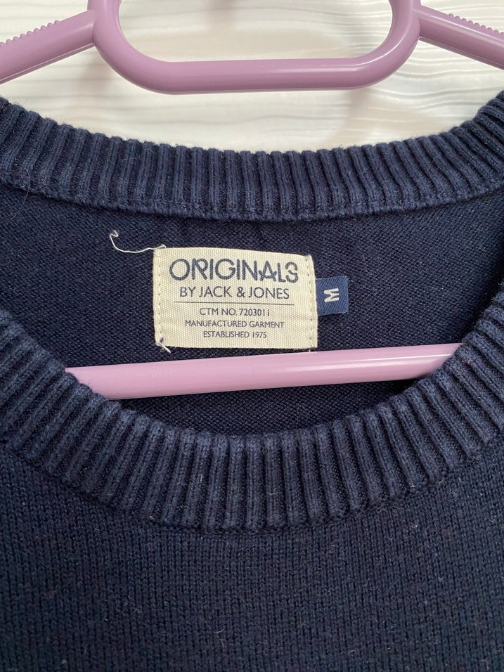 Bordo Nakışlı erkek Triko kazak - Görsel 3