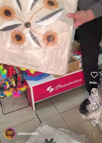 Bohem Çok Renkli Desenli Gri Kırlent - Görsel 5