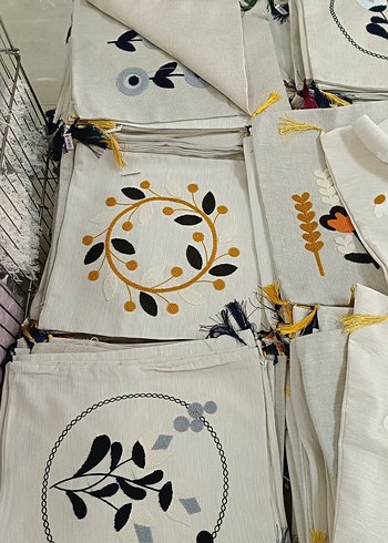 Bohem Çok Renkli Desenli Gri Kırlent - Görsel 7