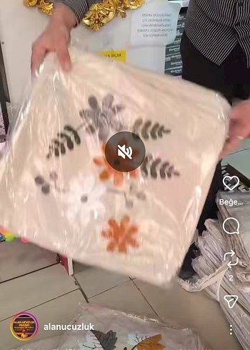 Bohem Çok Renkli Desenli Gri Kırlent - Görsel 4