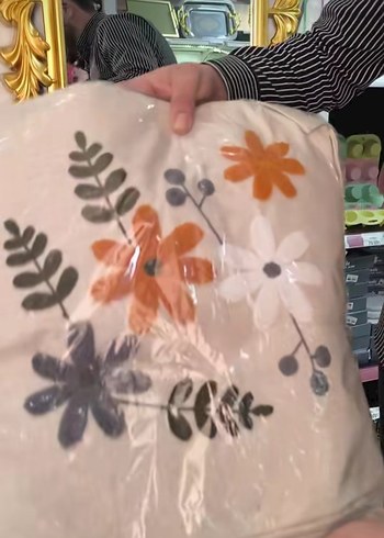 Bohem Çok Renkli Desenli Gri Kırlent - Görsel 3