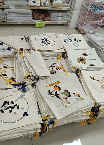 Bohem Çok Renkli Desenli Gri Kırlent - Görsel 8