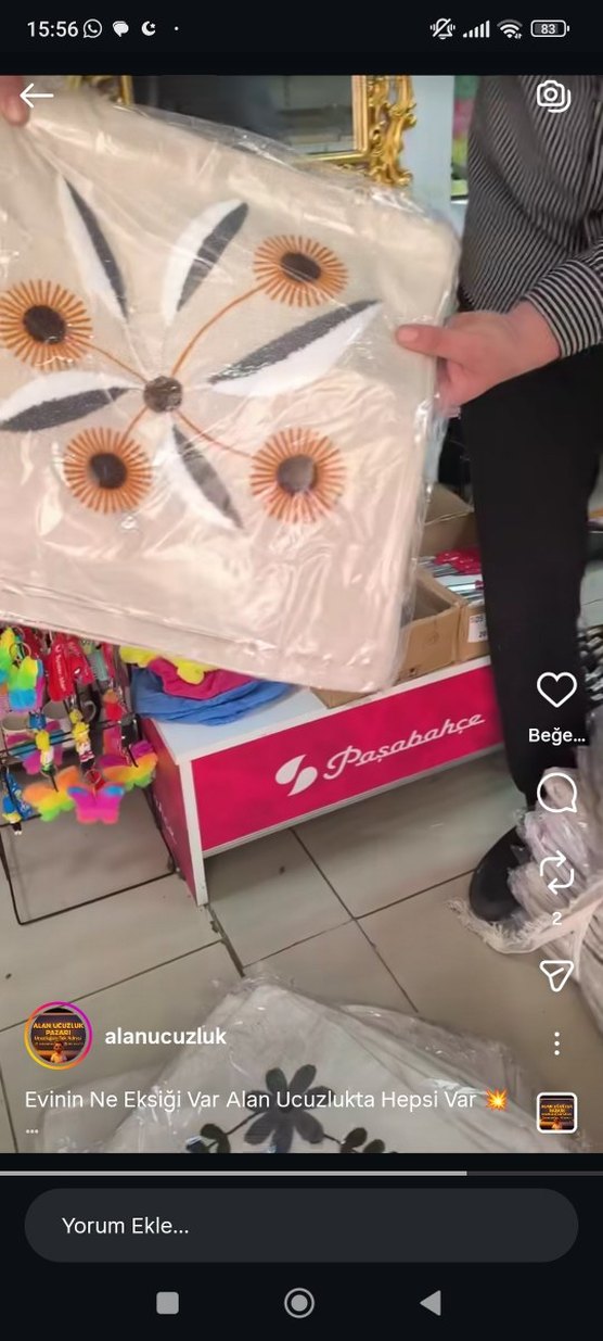 Bohem Çok Renkli Desenli Gri Kırlent - Görsel 5