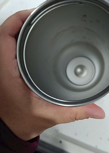 Bej Kalpli Kapaklı Termos Kupa - Görsel 4