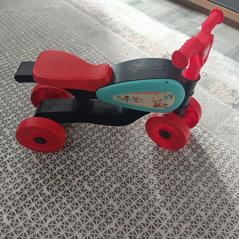 Renkli Üç Tekerlekli Çocuk Denge Bisikleti - Görsel 3