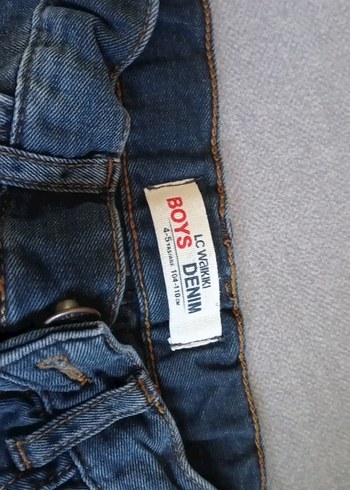 4 Yaş Beden Erkek Çocuk Koyu Mavi Kot Pantolon