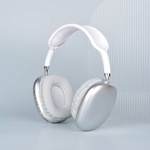 Gümüş P9 Pro Max tüm tlflarla uyumlu kablasuz kulaklık