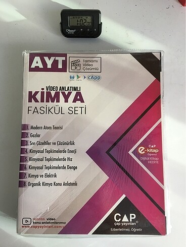 ÇAP AYT KİMYA FASİKÜL SETİ