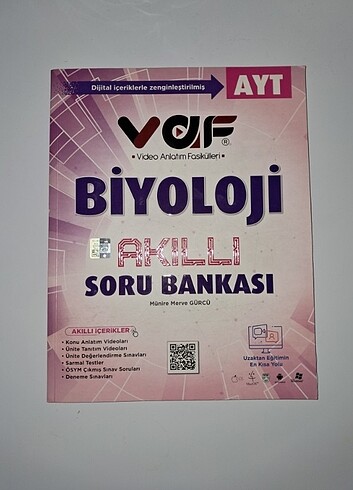 VAF AYT BİYOLOJİ SORU BANKASI