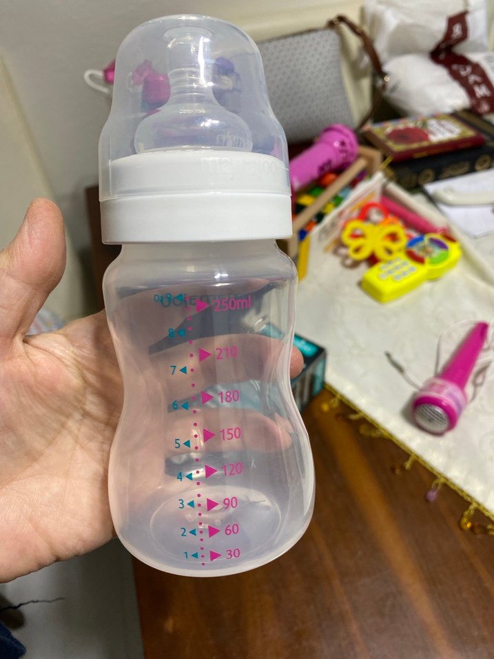 Mamajoo 250 ml Bebek Biberonu - Gri/Beyaz - Görsel 5