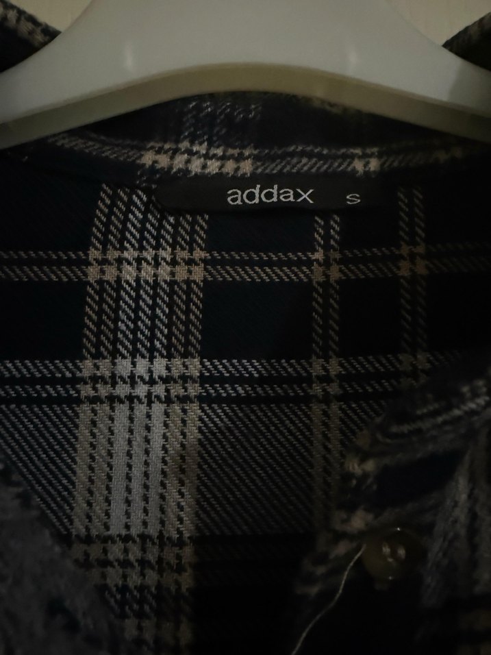 Gri Ekoseli Uzun Kollu Kadın Gömlek - Görsel 3