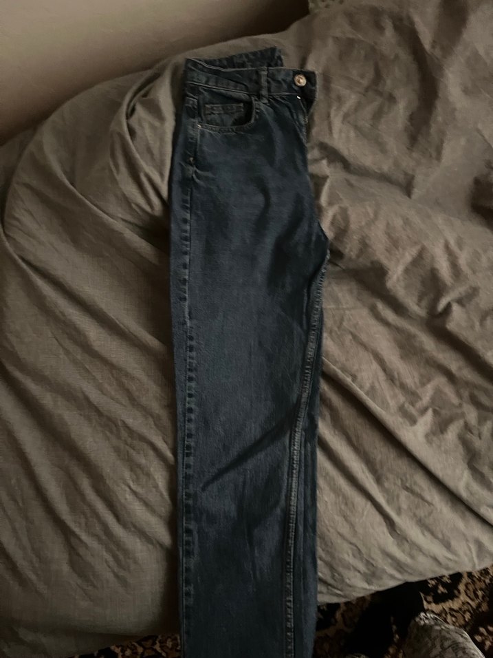 DeFacto Düğmeli Mavi Kadın  Kot Pantolon - Görsel 4