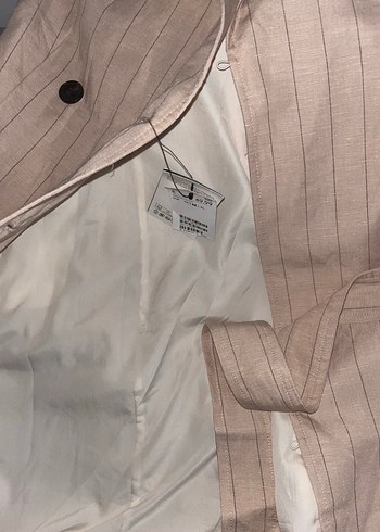 Bej Düğmeli kolsuz kadın elbise - Görsel 5