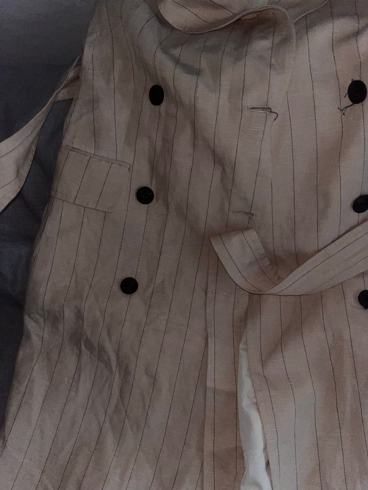 Bej Düğmeli kolsuz kadın elbise - Görsel 4