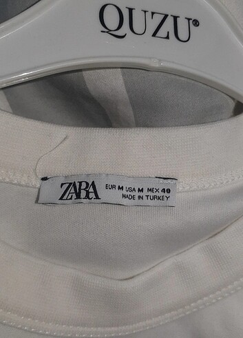 m Beden beyaz Renk ZARA OVERSIZE T-SHIRT