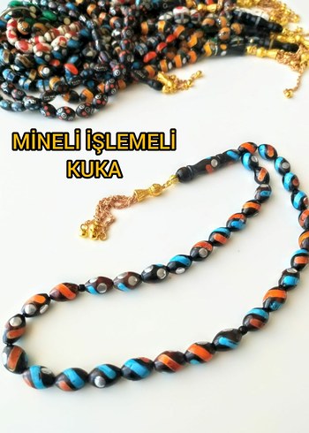 MİNELİ İŞLEMELİ 9 -13,5 MM KUKA TESBİH
