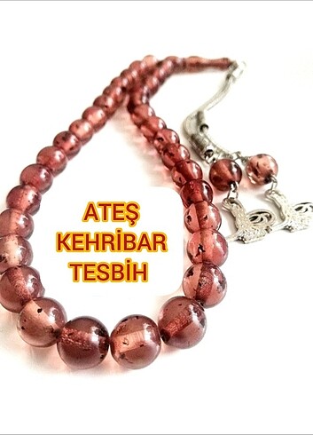 ATEŞ KEHRİBAR 9MM TESBİH