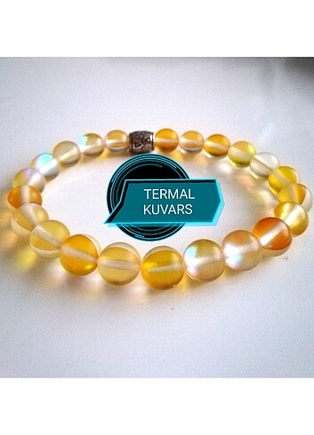 TERMAL KUVARS 8MM DOĞALTAŞ BİLEKLİK