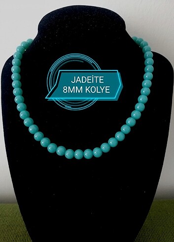 Diğer Jadeite 8mm doğaltaş kolye