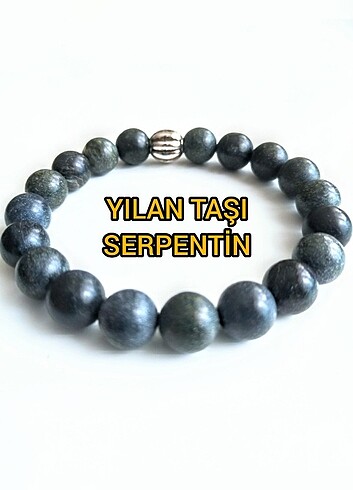Diğer YILAN TAŞI 10MM DOĞALTAŞ BİLEKLİK