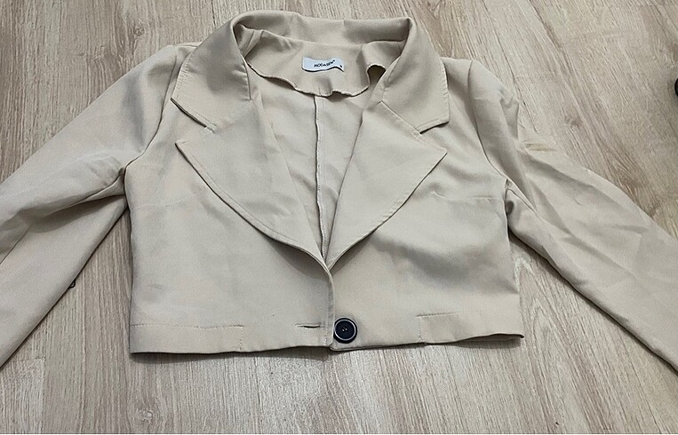 Crop ceket