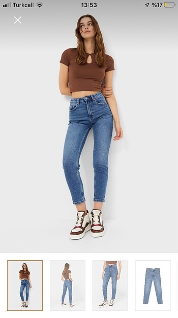 Stradivarius slim fit mom jeans