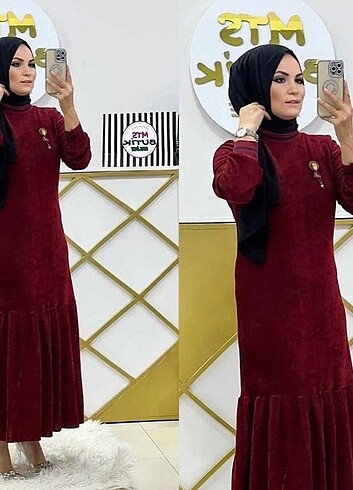 Kadın rüya kadife elbise 