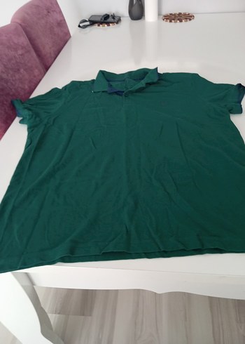 Erkek Yeşil Polo Yaka Kısa Kollu Tişört