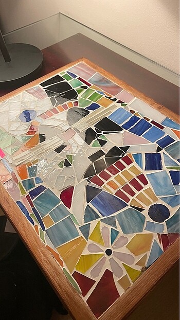 Mozaik kedi tablosu - Görsel 2